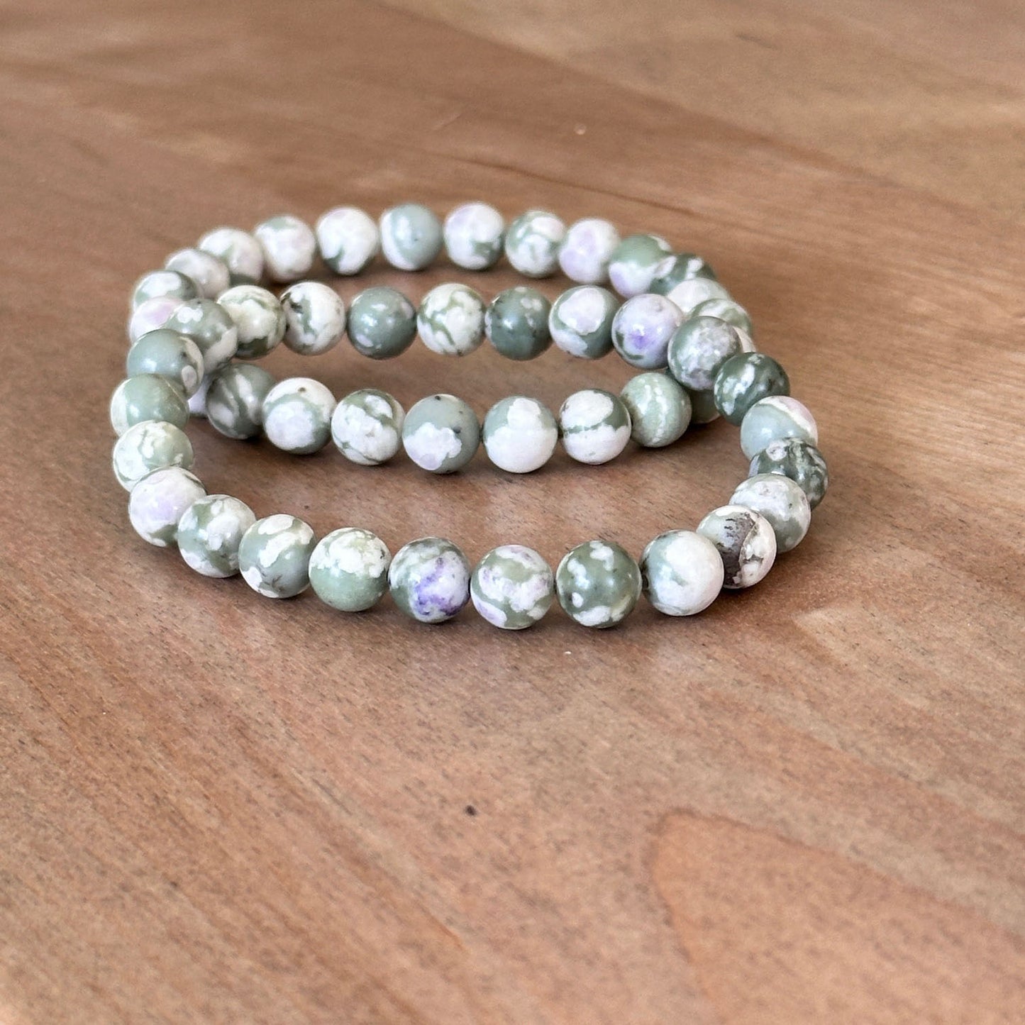 Genuine Peace Jade Gemstone Bead Bracelet