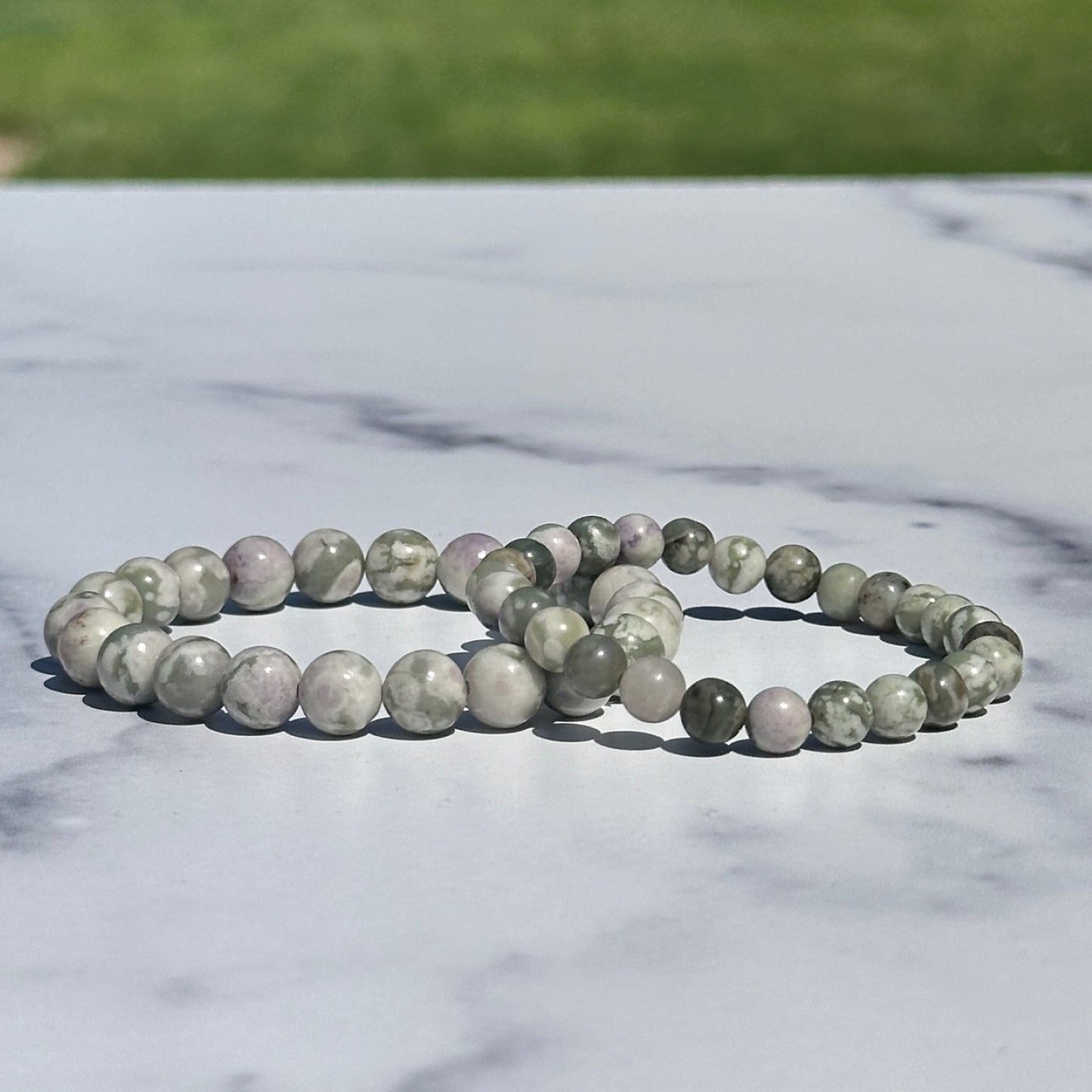 Genuine Peace Jade Gemstone Bead Bracelet